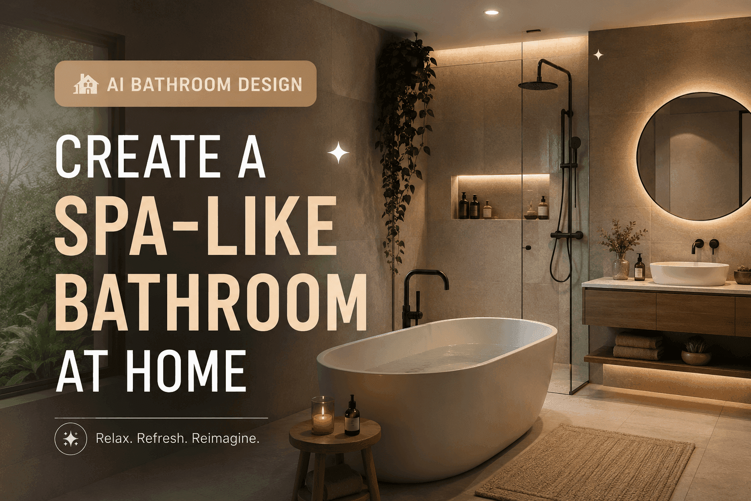 AI Bathroom Design Create a Spa-Like Bathroom at Home with AI