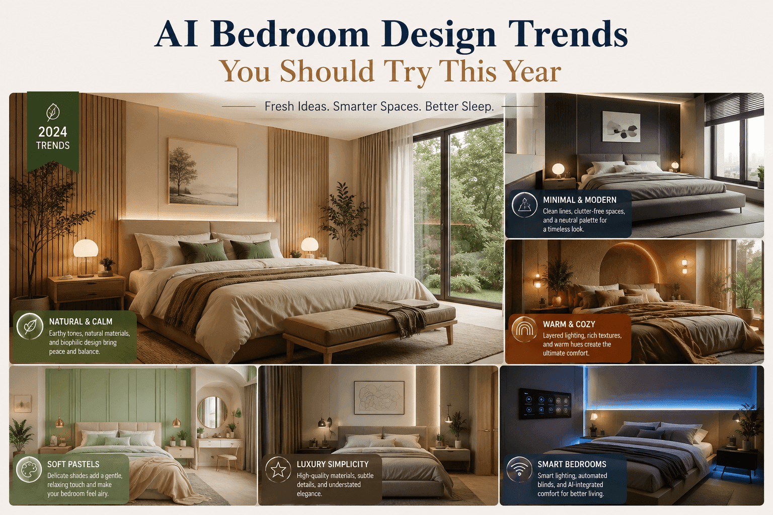 AI Bedroom Design Trends You Should Try This Year